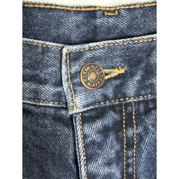 Vintage CALVIN KLEIN Dark Wash Straight Fit Size 12 90’s Made in USA EUC - Picture 2 of 11